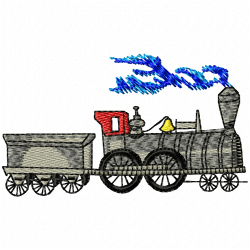Trains Embroidery Design 12 Trains Embroidery Design 12